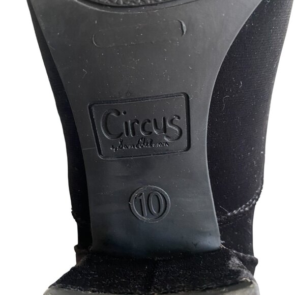Circus By Sam Edelman Black Velvet Ankle Boots Sz 10 - Picture 12 of 13